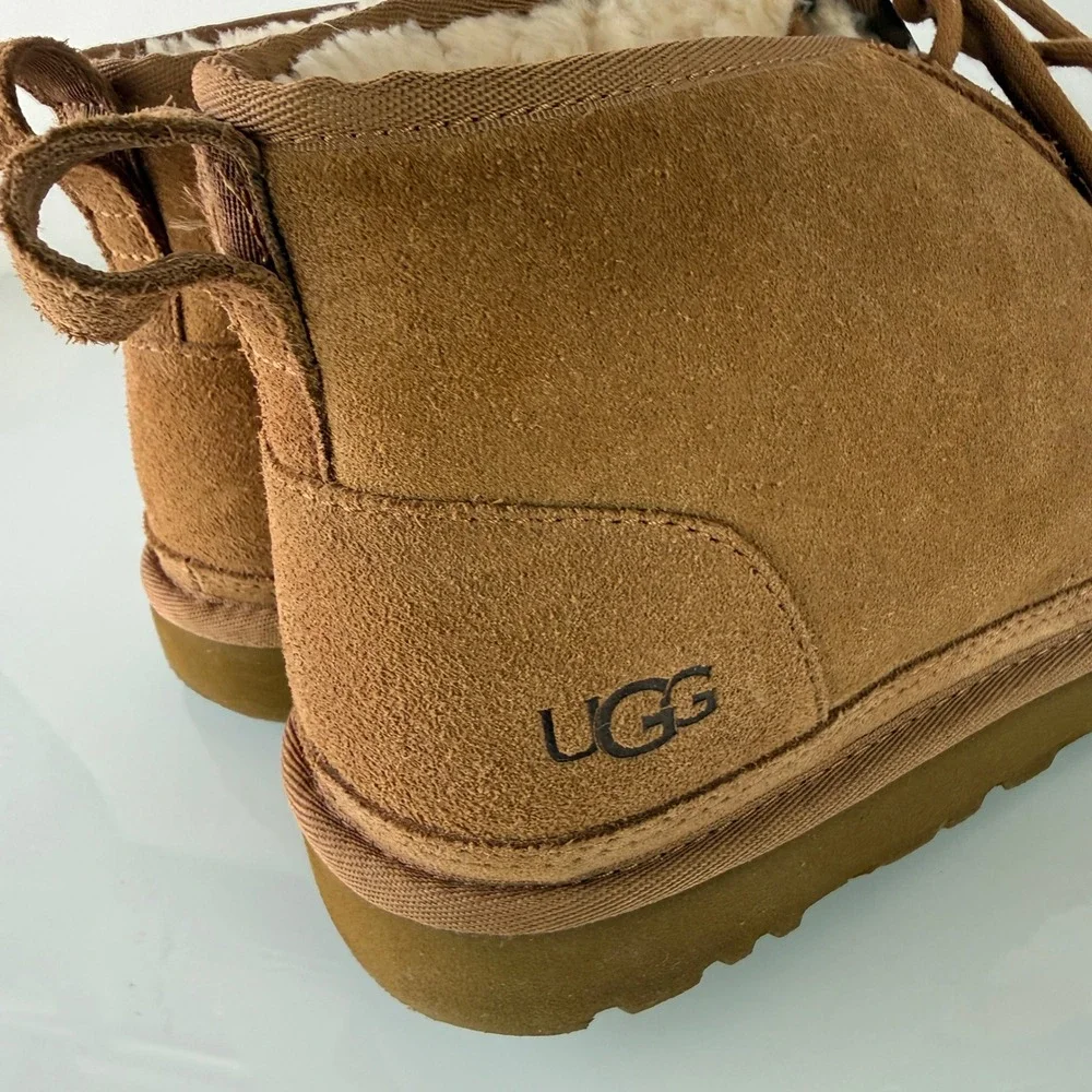 UGG Neumel Chukka Boots Mens Size 12 Chestnut Suede‎ Lace Up 3236